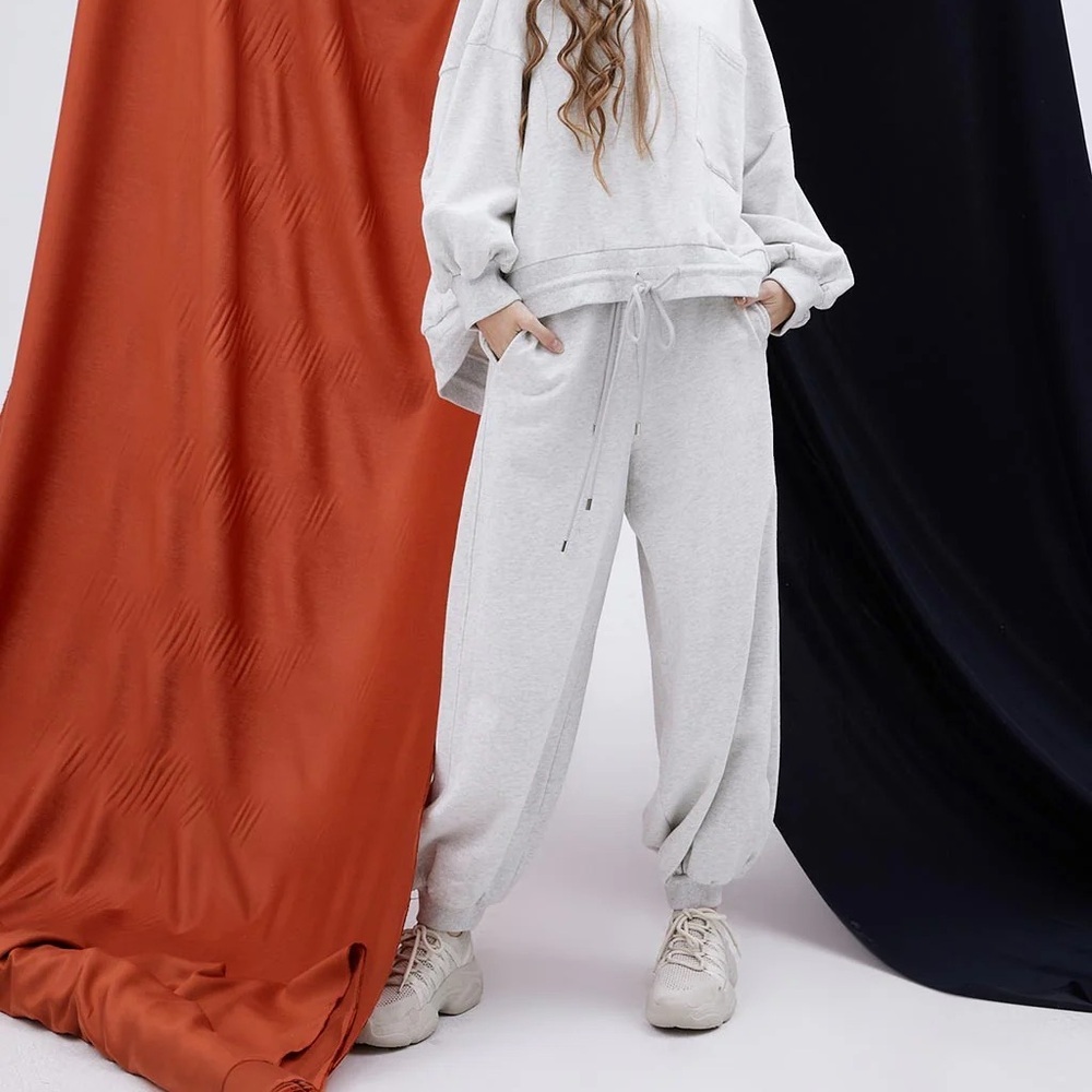 Nap Dividing line pocket sweatpants